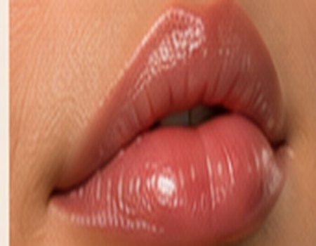Illustrative close-up of glowing skin